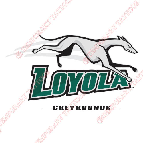 Loyola Maryland Greyhounds Customize Temporary Tattoos Stickers NO.4883